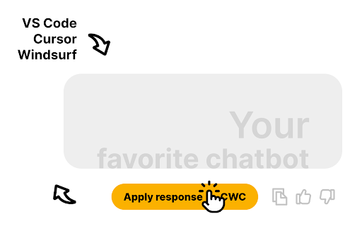 Code Web Chat Connector from Chrome web store to be run with OffiDocs Chromium online